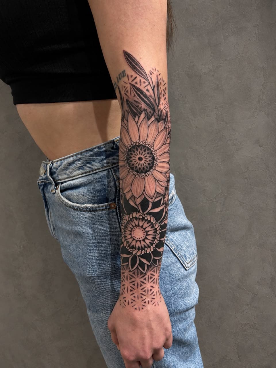 Botanical Sunflower Mandala
